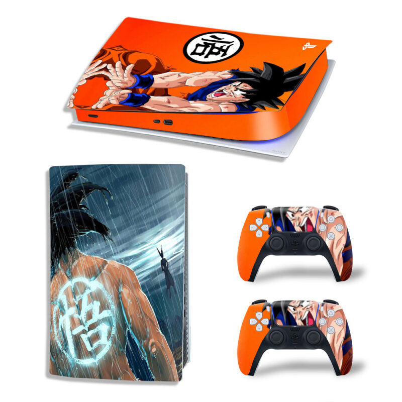 Dragon Ball Z Anime Goku And Skin Sticker Decal For PS5 Digital Edition