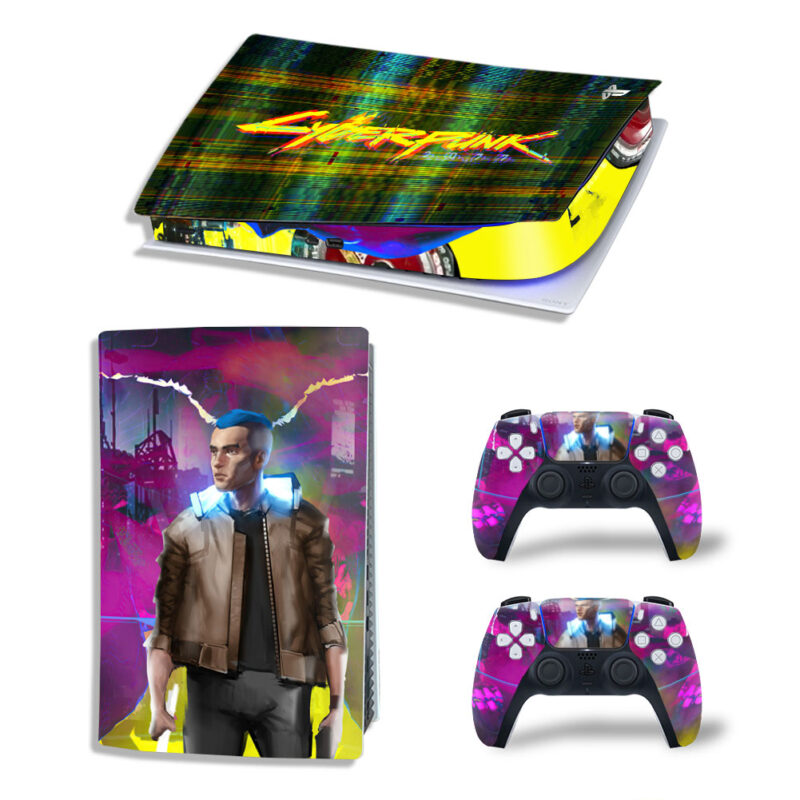 Cyberpunk 2077 Game Skin Sticker Decal For PS5 Digital Edition Design 3