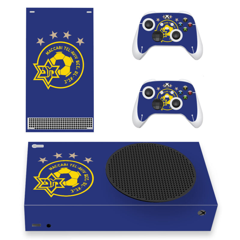 Maccabi Tel Aviv F.C. Skin Sticker For Xbox Series S And Controllers