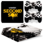 Infamous Second Son Game Skin Sticker For PS4 Pro And Controllers