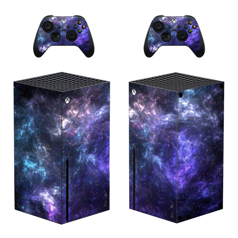 Aesthetic Space Nebula Galaxy Skin Sticker For Xbox Series X And Controllers