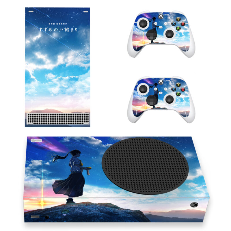 Suzume No Tojimari Anime Makoto Shinkai Skin Sticker For Xbox Series S And Controllers