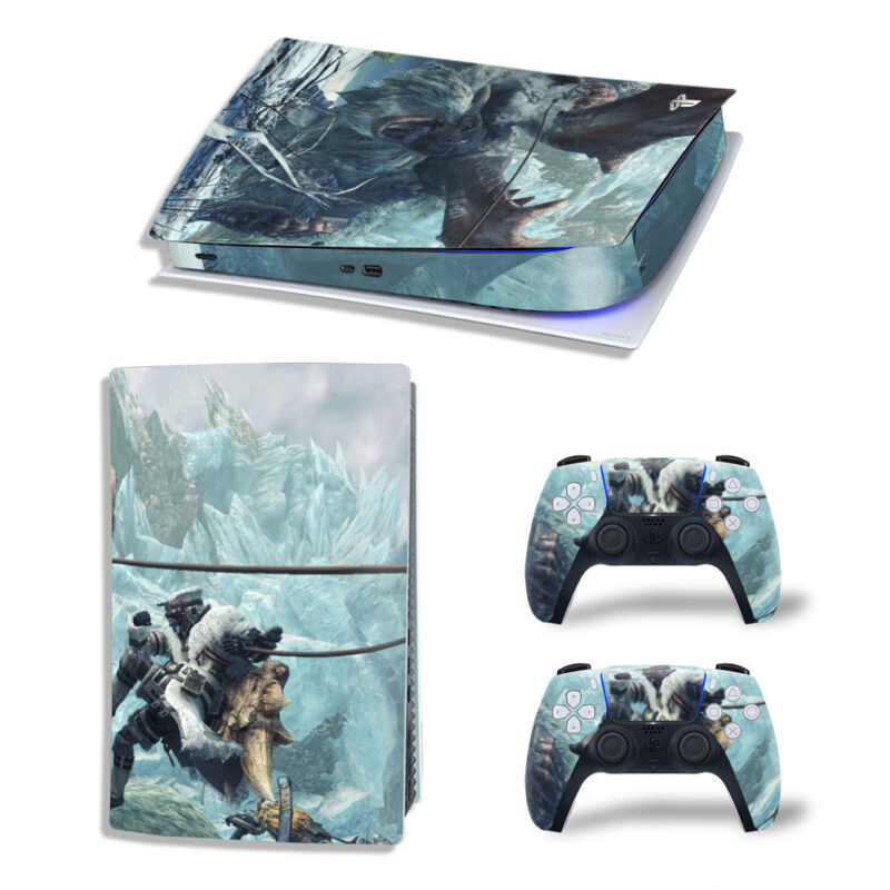 Monster Hunter World: Iceborne Game Skin Sticker Decal For PS5 Digital Edition Design 1