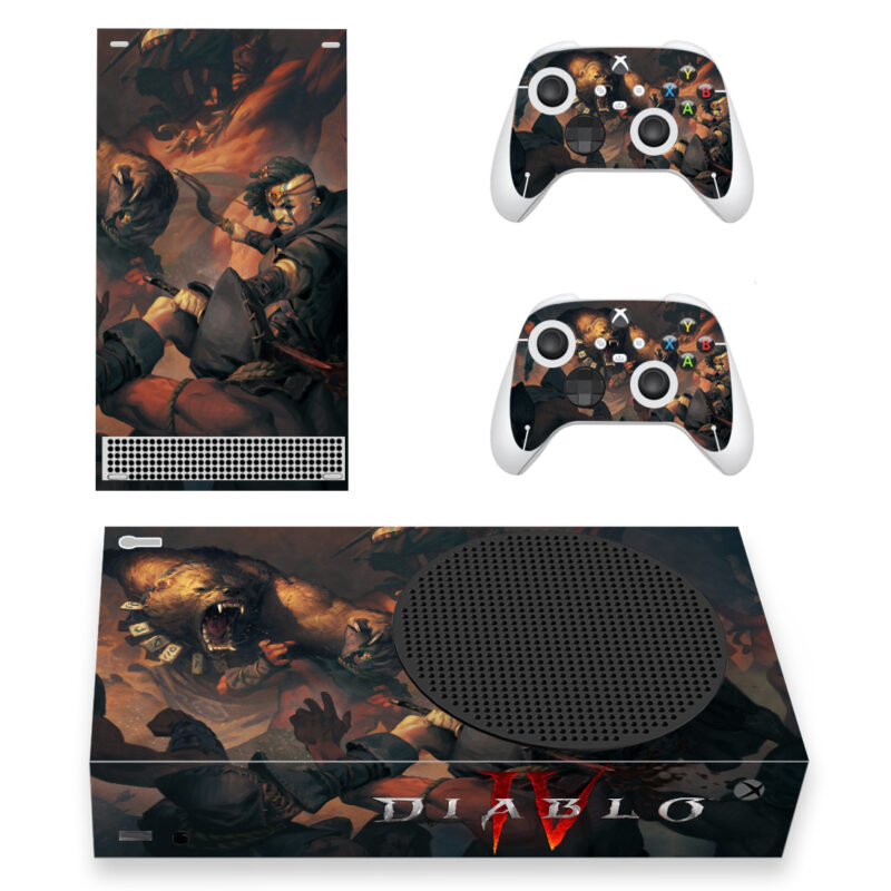 Diablo IV Game Skin Sticker For Xbox Series S And Controllers