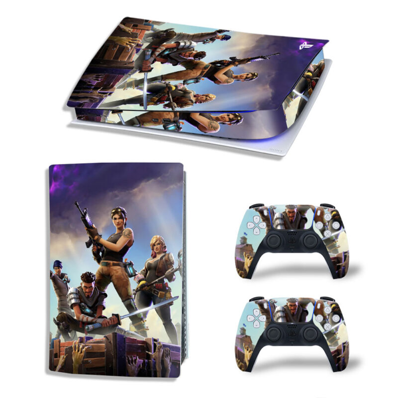 Fortnite: Save The World Game Skin Sticker Decal For PS5 Digital Edition And Controllers