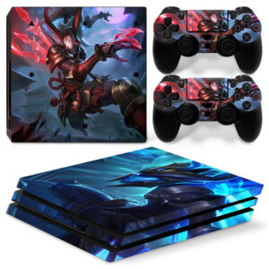League Of Legends Anime Kalista Skin Sticker For PS4 Pro And Controllers