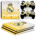 Real Madrid CF Skin Sticker For PS4 Pro And Controllers Design 11