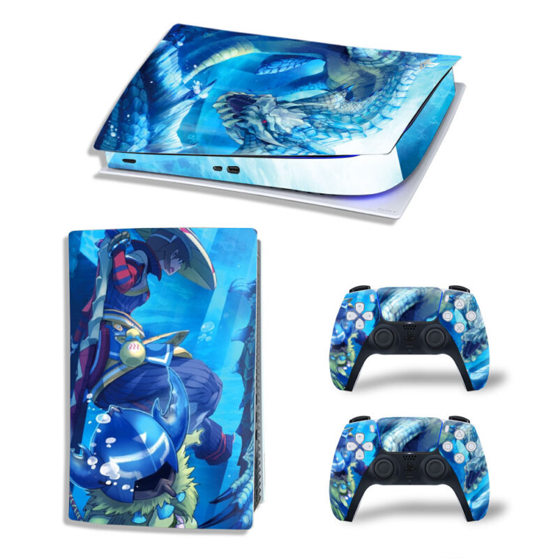 Monster Hunter 3 Ultimate Game Skin Sticker Decal For PS5 Digital Edition And Controllers