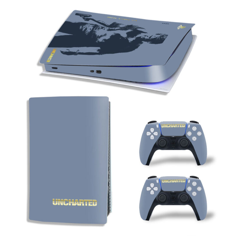 Uncharted Skin Sticker Decal For PS5 Digital Edition And Controllers