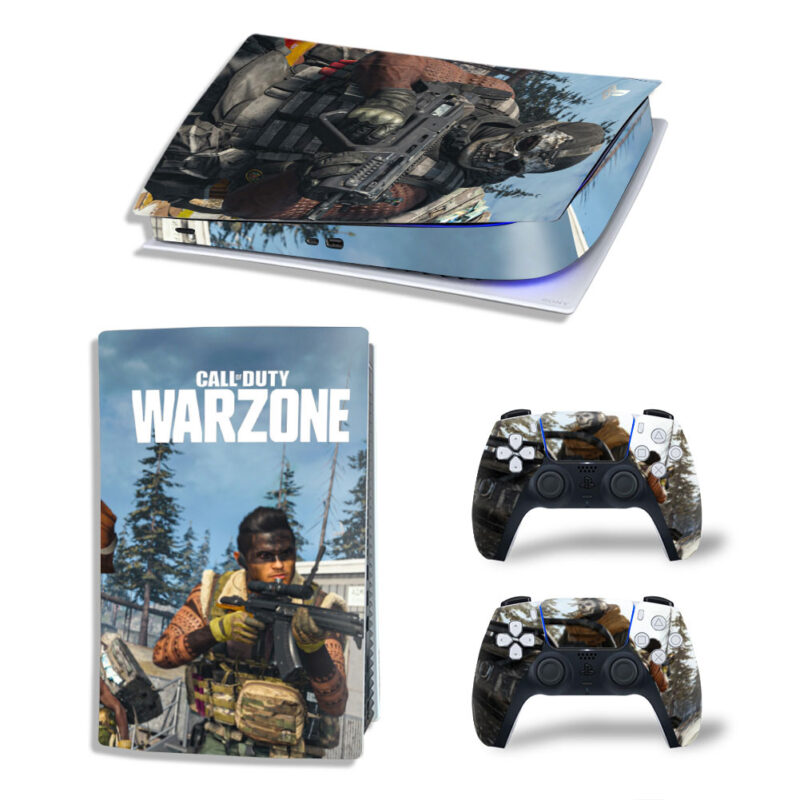 Call Of Duty: Warzone Game Skin Sticker Decal For PS5 Digital Edition And Controllers