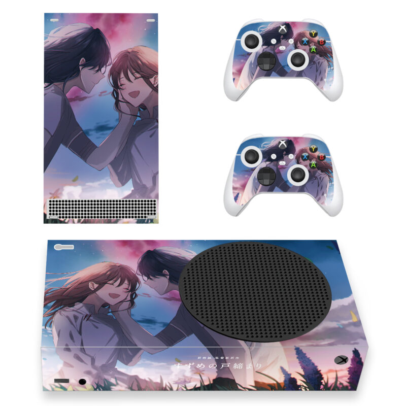 Suzume: Souta Munakata And Suzume Iwato Skin Sticker For Xbox Series S And Controllers