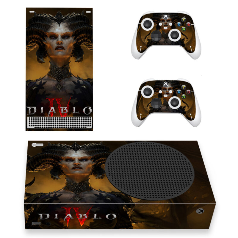 Diablo IV Game Skin Sticker For Xbox Series S And Controllers Design 2