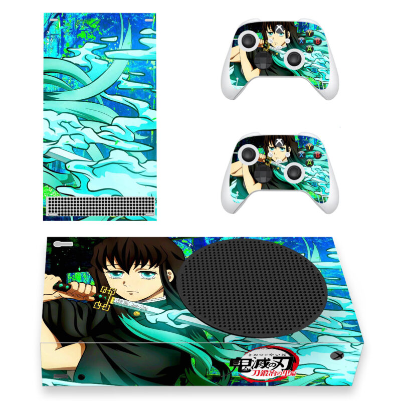 Demon Slayer Anime Muichiro Tokito With Sword Skin Sticker For Xbox Series S And Controllers