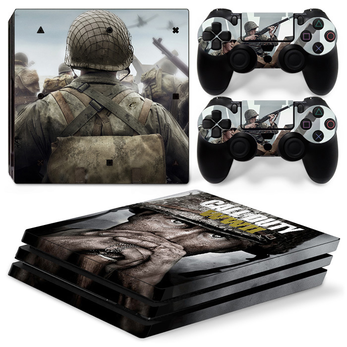 Call Of Duty: WWII Game PS4 Pro Skin Sticker Design 4