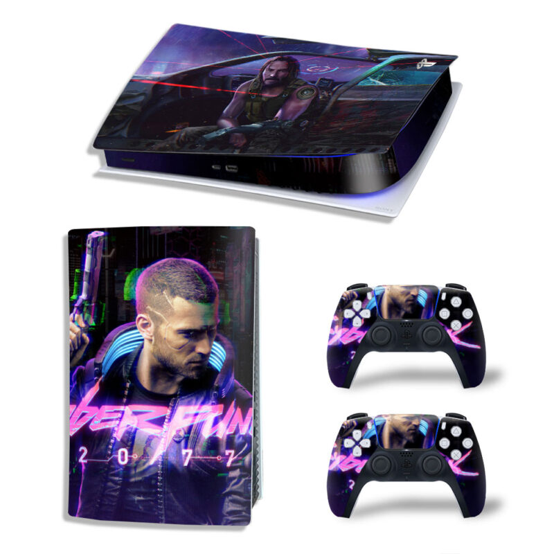 Cyberpunk 2077 Game Skin Sticker Decal For PS5 Digital Edition Design 4