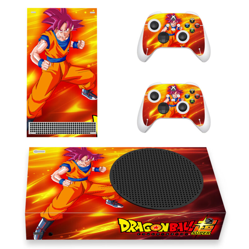 Dragon Ball Super God Goku Skin Sticker For Xbox Series S And Controllers