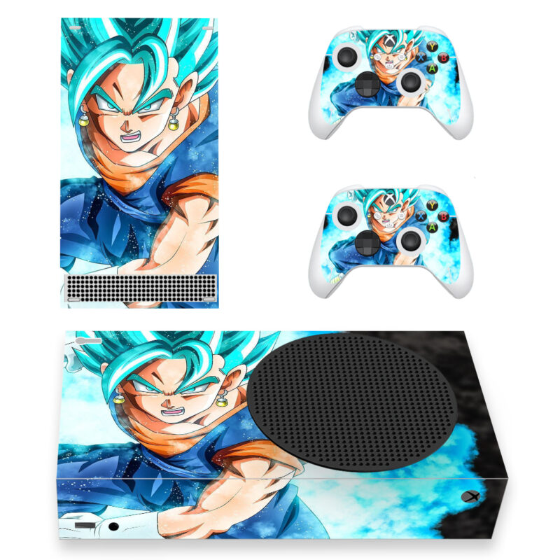 Dragon Ball Super Vegito Blue Skin Sticker For Xbox Series S And Controllers