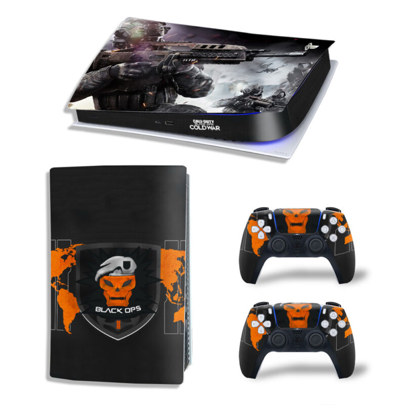 Call Of Duty: Black Ops II Cold War Game Skin Sticker Decal For PS5 Digital Edition And Controllers