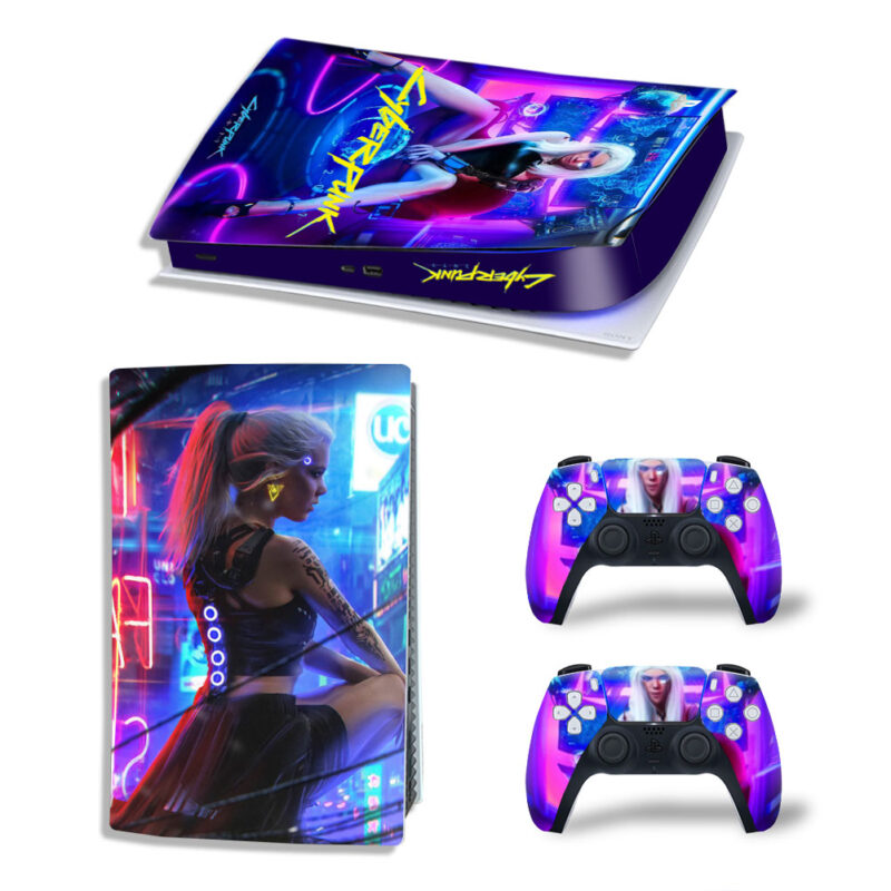 Cyberpunk 2077 Game Skin Sticker Decal For PS5 Digital Edition Design 6