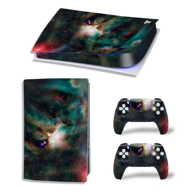 Infrared View Of The Rho Ophiuchi Skin Sticker Decal For PS5 Digital Edition And Controllers