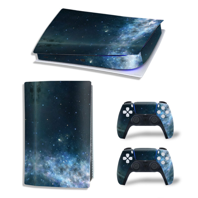 Milky Way Stretches Across The Sky Space Art Skin Sticker Decal For PS5 Digital Edition And Controllers