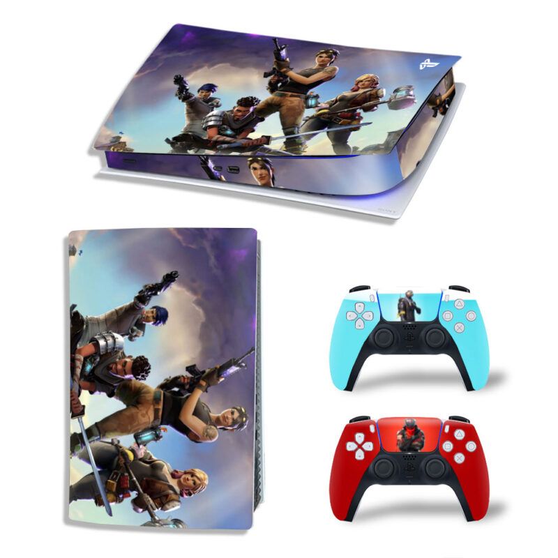 Fortnite: Save The World Game Skin Sticker Decal For PS5 Digital Edition And Controllers Design 1