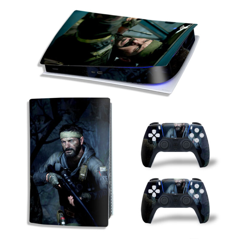 Call Of Duty: Black Ops Cold War Frank Woods Skin Sticker Decal For PS5 Digital Edition And Controllers