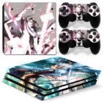 Anime Byakuya Kuchiki And Tōshirō Hitsugaya Skin Sticker For PS4 Pro And Controllers