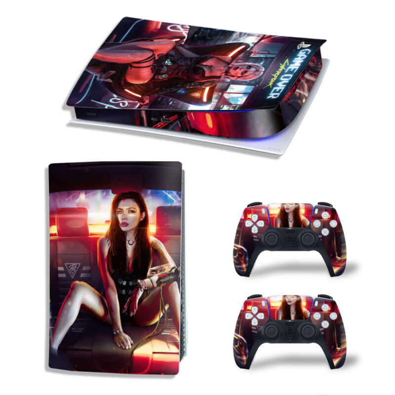 Cyberpunk 2077 Characters Skin Sticker Decal For PS5 Digital Edition And Controllers