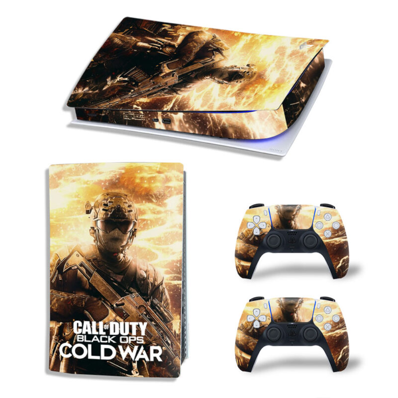 Call Of Duty: Black Ops Cold War Game Skin Sticker Decal For PS5 Digital Edition And Controllers