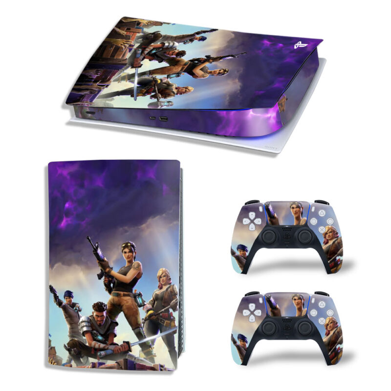 Fortnite: Save The World Skin Sticker Decal For PS5 Digital Edition And Controllers Design 2