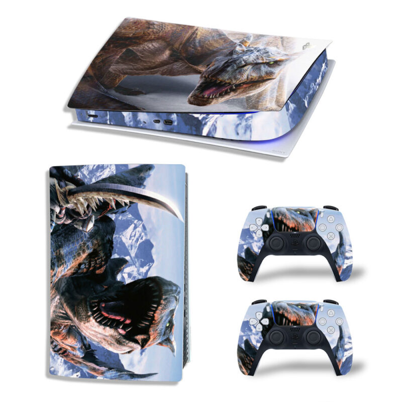 Monster Hunter Game Skin Sticker Decal For PS5 Digital Edition And Controllers