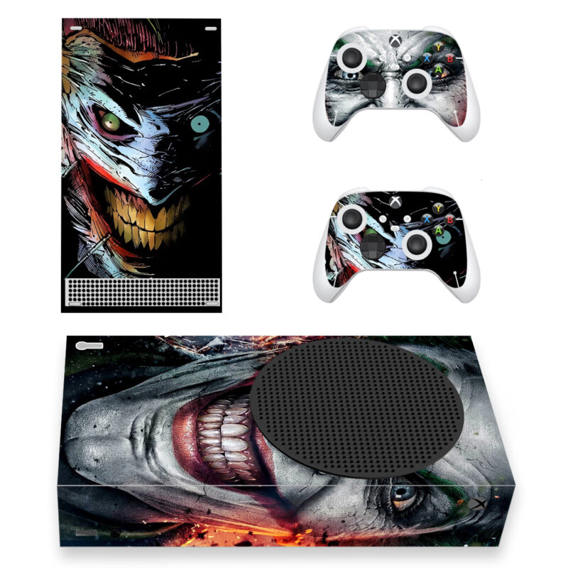 The Joker Clown Art Skin Sticker For Xbox Series S And Controllers