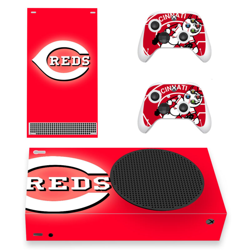 Cincinnati Reds Skin Sticker For Xbox Series S And Controllers