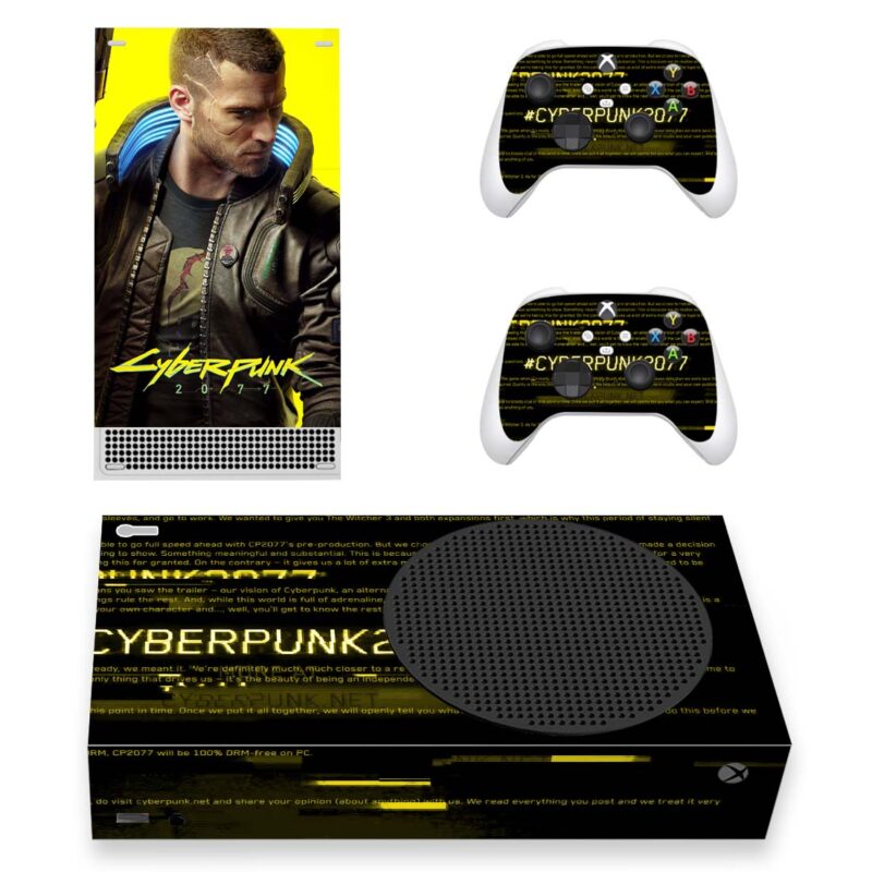 Cyberpunk 2077 Game Skin Sticker For Xbox Series S And Controllers Design 3