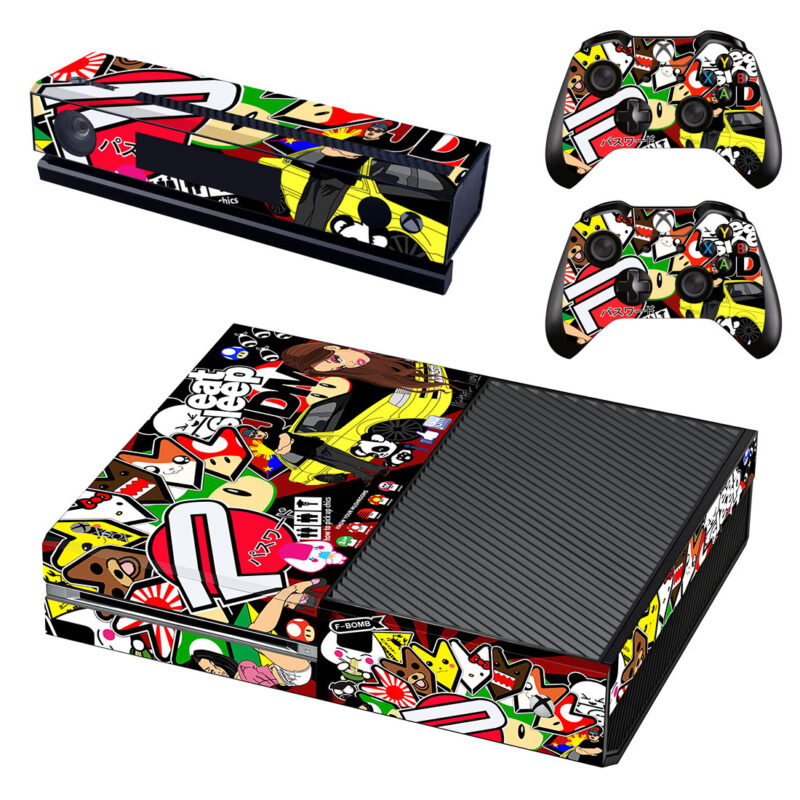 Sticker Bomb Pattern Xbox One Skin Sticker Design 1