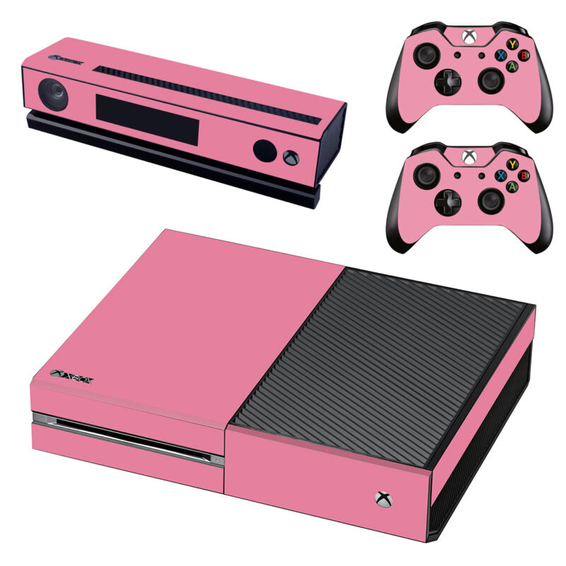 Light Pink Color Xbox One Skin Sticker