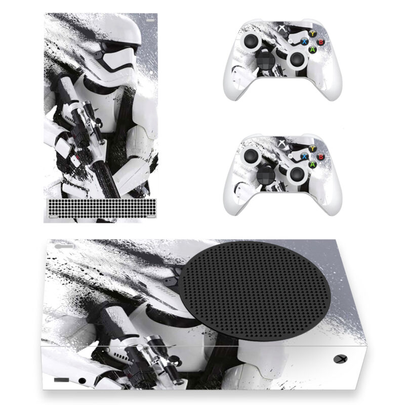 Star Wars Stormtrooper Skin Sticker For Xbox Series S And Controllers Design 1