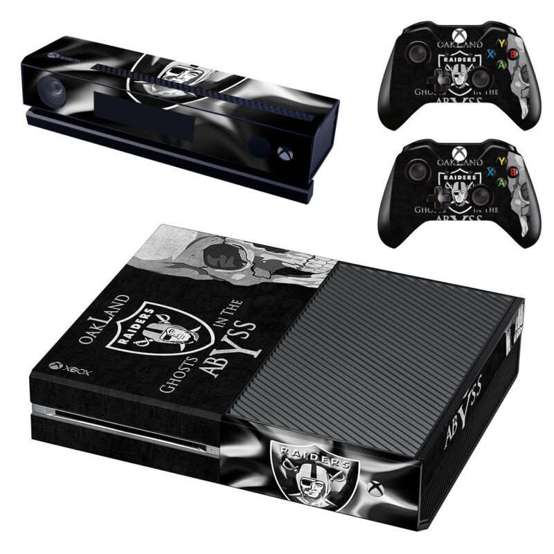 Oakland Raiders Ghost In The Abyss Skin Sticker For Xbox One