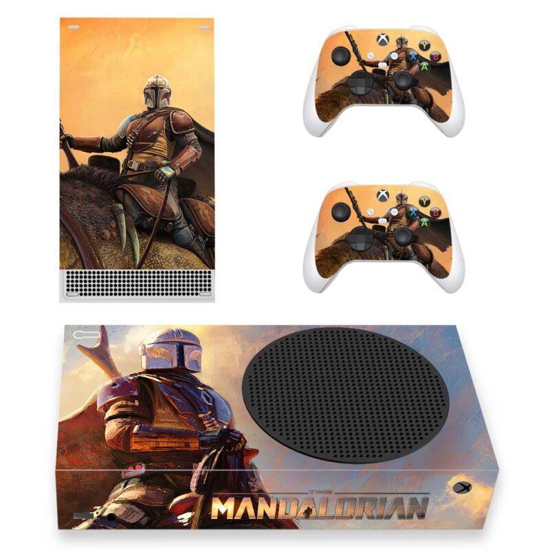 The Mandalorian Series Skin Sticker For Xbox Series S And Controllers Design 7