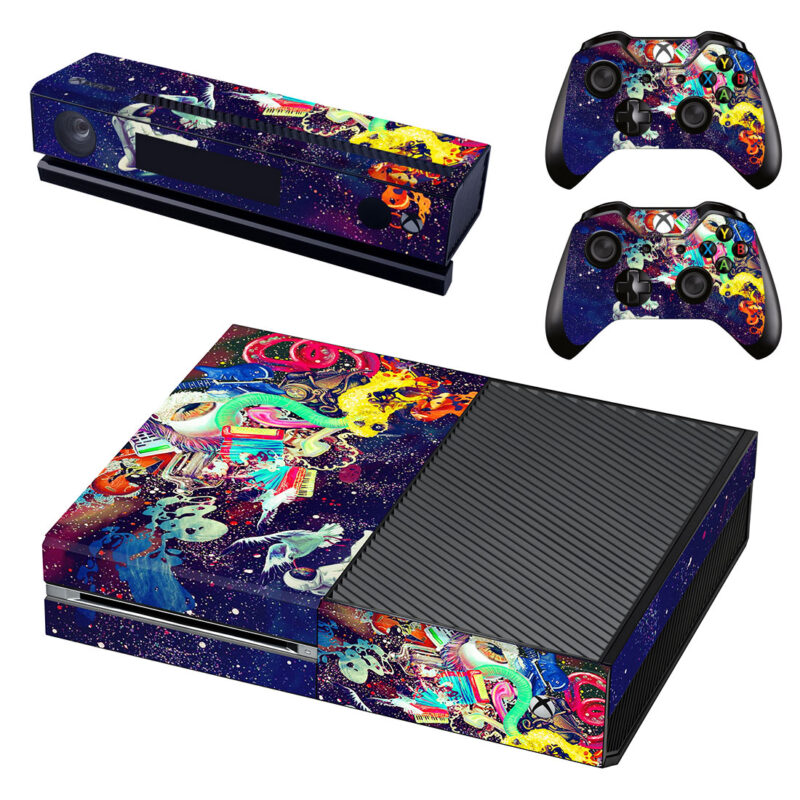 Abstract Psychedelic Space Art Xbox One Skin Sticker