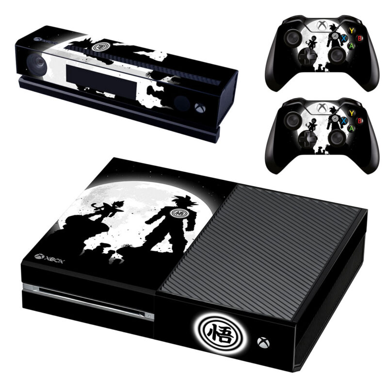 Black And White Dragon Ball Z Xbox One Skin Sticker