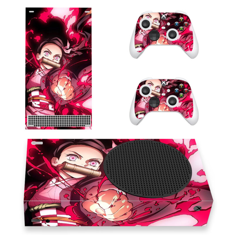 Demon Slayer: Kimetsu No Yaiba Series Skin Sticker For Xbox Series S And Controllers Design 4