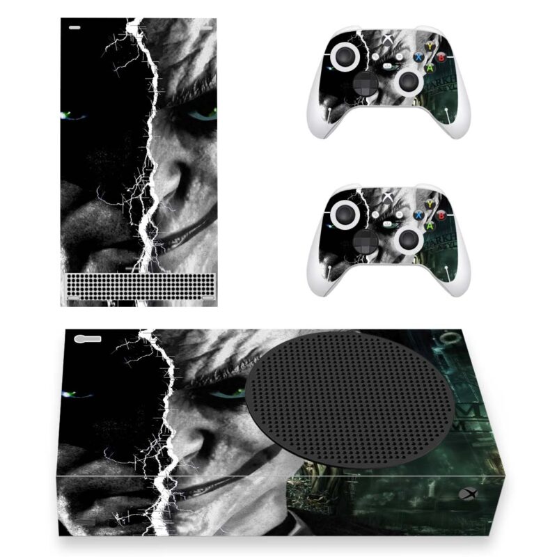 Joker And Batman: Arkham Asylum Half Face Skin Sticker For Xbox Series S And Controllers