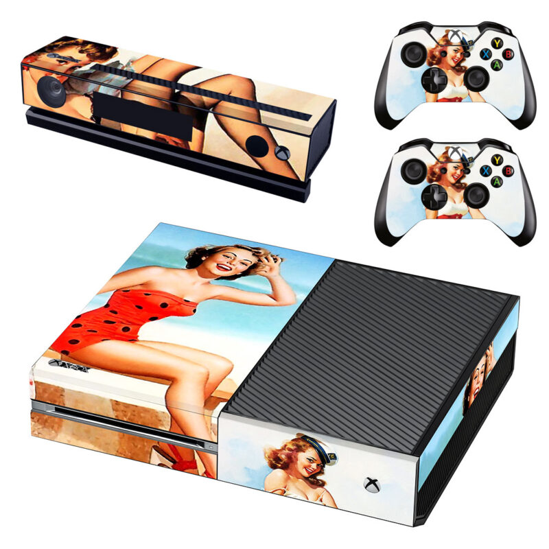 Pinup Girl Art Xbox One Skin Sticker