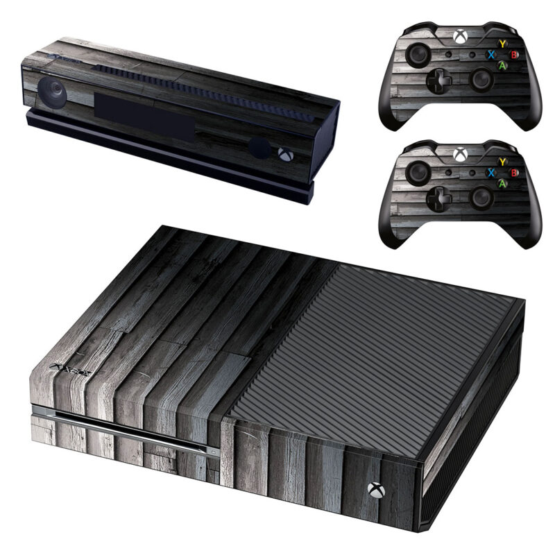 Gray Wooden Panels Xbox One Skin Sticker