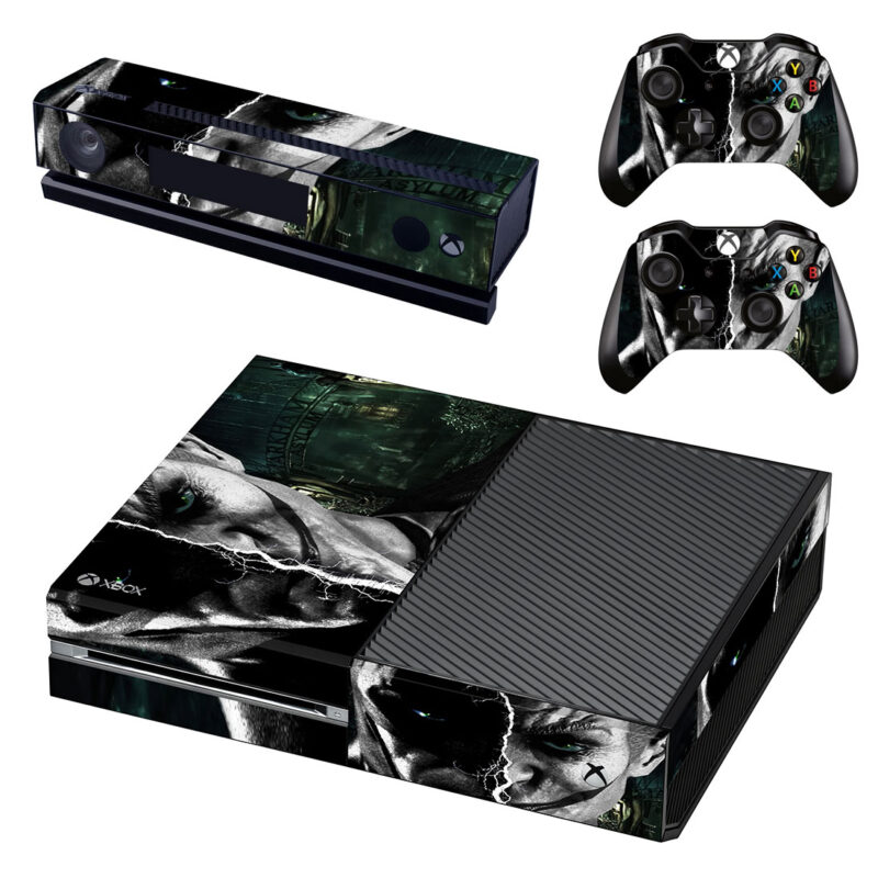 Joker And Batman: Arkham Asylum Half Face Xbox One Skin Sticker