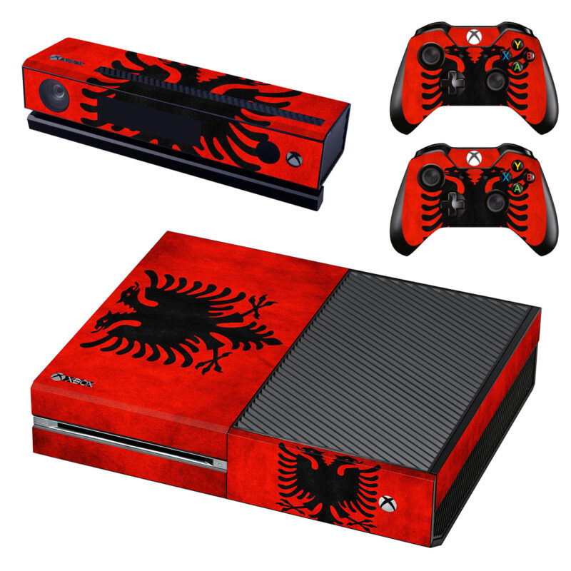 Flag Of Albania Xbox One Skin Sticker