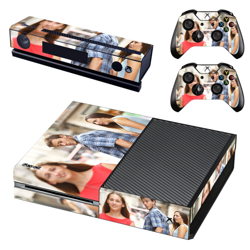 The Distracted Boyfriend Meme Xbox One Skin Sticker