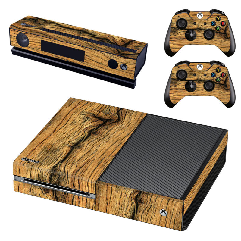 Old Wood Texture Skin Sticker For Xbox One